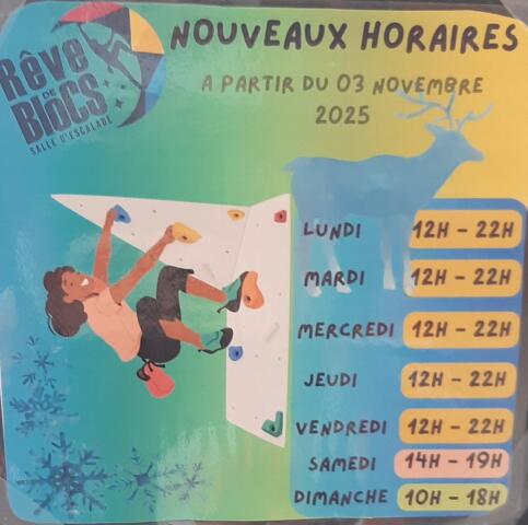Nos horaires